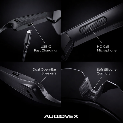 AudioVex Bluetooth Glasses